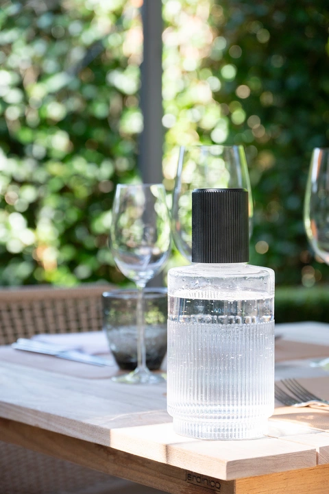 AQUALEX Nova Dark Black glazen waterfles